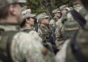 Puskarininkių karjeros I pakopos kursas baigtas žygiu į partizanų žūties vietą - 3