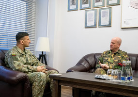Three NATO army commanders on a visit in Lithuania - 1