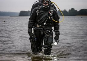 Rekonstruojamos Klaipėdos uosto krantinės teritorijoje kariai aptiko ir neutralizavo po vandeniu... - 2
