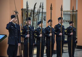 Karinių oro pajėgų vyriausiems puskarininkiams įteikti spontonai - 8