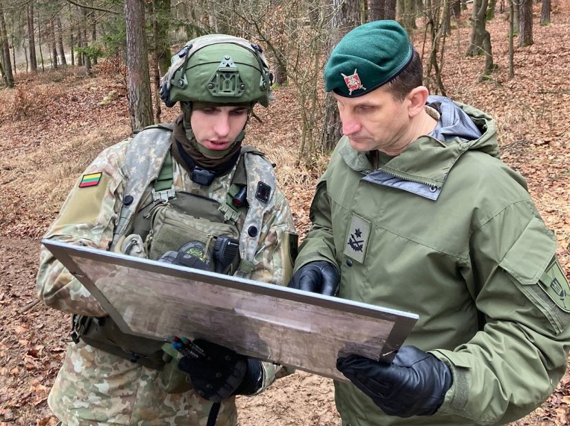 Lithuanian Land Force personnel training at an exercise in Germany 