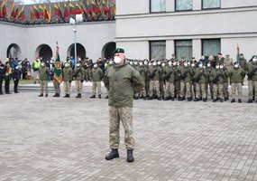 Lietuvos Respublikai prisiekė Jaunesniųjų karininkų vadų mokymų klausytojai - 2