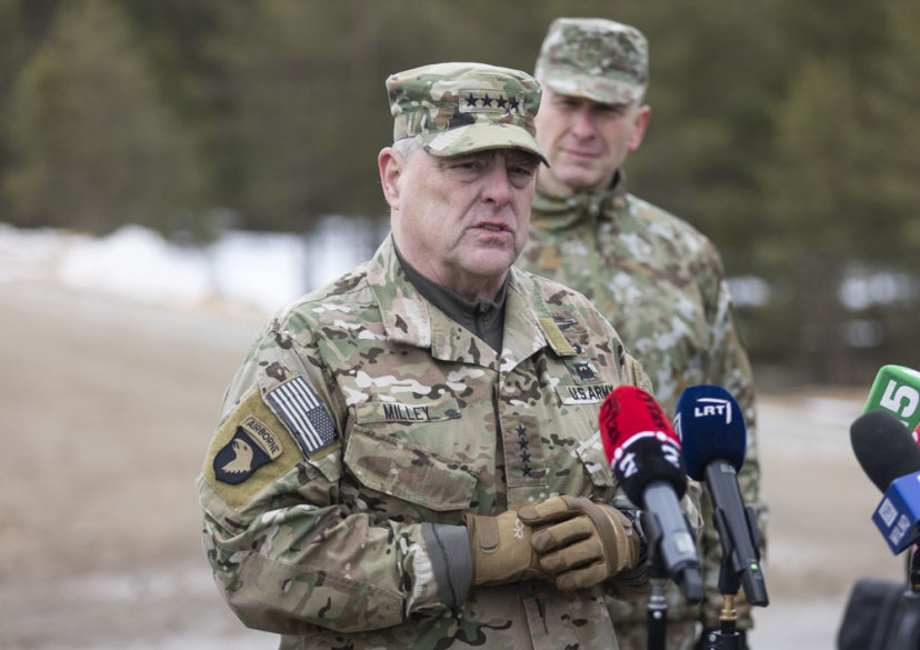 U.S. top military official visited Lithuania 