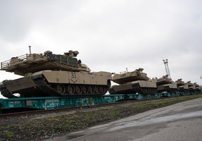 Į Kauną atvyksta JAV rotacinių pajėgų sunkusis batalionas su kovine technika. Pirmą kartą... - 3