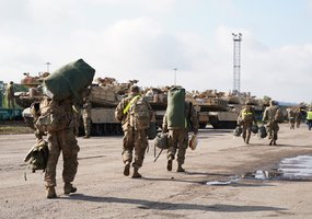 Į Kauną atvyksta JAV rotacinių pajėgų sunkusis batalionas su kovine technika. Pirmą kartą... - 5