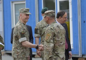 Naujos rotacijos JAV tankų batalionas oficialiai pradeda treniruotes Lietuvoje - 1