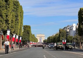 Lithuania's Honor Guard Company at the front of Bastille Day parade - 5