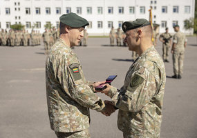 Col Aurelijus Motiejūnas assumes command of the Land Force Iron Wolf Brigade  - 1