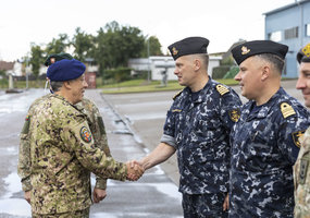 Chiefs of Defence of Lithuania and Portugal visited exercise in Klaipėda - 3