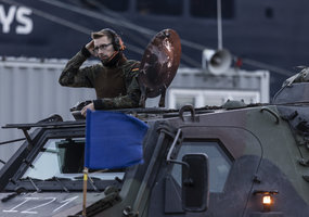 Vokietijos brigados kariai su technika atvyko į pirmąsias pratybas Lietuvoje - 9