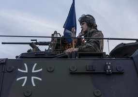 Vokietijos brigados kariai su technika atvyko į pirmąsias pratybas Lietuvoje - 5