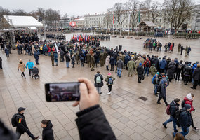 Lietuvos kariuomenė minėdama atkūrimo metines nepamiršo istorijos pamokų, karo Ukrainoje ir... - 13