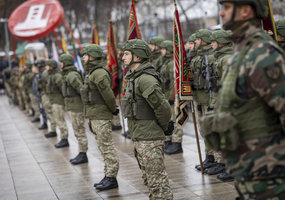 Lietuvos kariuomenė minėdama atkūrimo metines nepamiršo istorijos pamokų, karo Ukrainoje ir... - 9