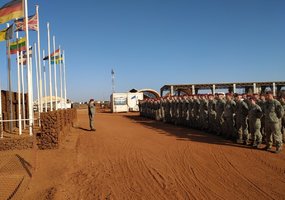 NDVF troops fly Lithuanian flag in Mali - 1