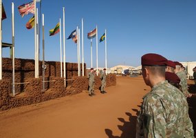 NDVF troops fly Lithuanian flag in Mali - 3