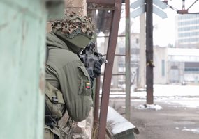 Panevėžio mieste vyko bendros Husarų bataliono ir eFP Norvegijos Kuopos pratybos - 7