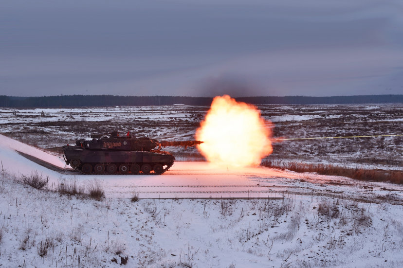 NATO priešakinių pajėgų kovinė grupė baigė aukščiausio lygmens kovinio šaudymo pratybas