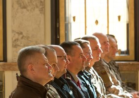 Karo policija minėjo 104-ąsias įkūrimo metines ir įteikė vyriausiajam puskarininkiui spontoną - 4
