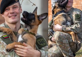 Keturkojės išminuotojos Karma ir Mina pasiruošusios pavojingam darbui - 3