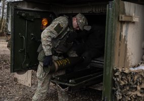 Lietuvos kariuomenės artileristai su haubicomis PzH2000 dalyvavo tarptautinėse pratybose Vokietijoje - 15