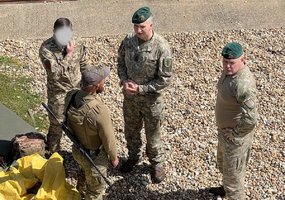 Mokymo ir doktrinų valdybos vadas lankė Lietuvos karius tarptautinėje operacijoje „Interflex“ - 5