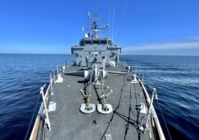 Lietuvos kariuomenės Karinių jūrų pajėgų karo laivas „Skalvis“ dalyvavo Švedijos Karalystės... - 3