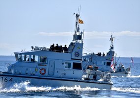 Lietuvos kariuomenės Karinių jūrų pajėgų karo laivas „Skalvis“ dalyvavo Švedijos Karalystės... - 9