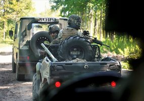 Krašto apsaugos savanorių pajėgų kariai treniravosi su Latvijos ginkluotomis pajėgomis - 5