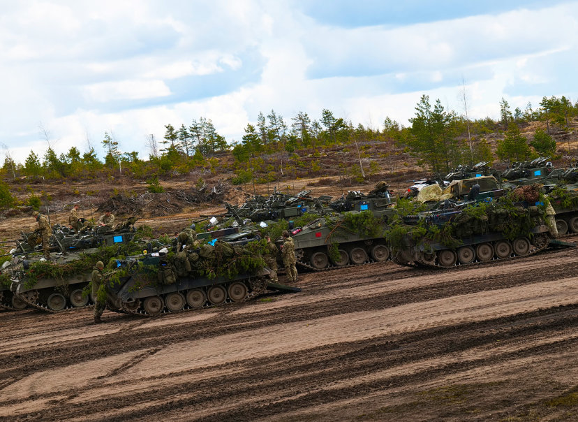 Lithuanian military personnel trains with the newest NATO Ally in Finland