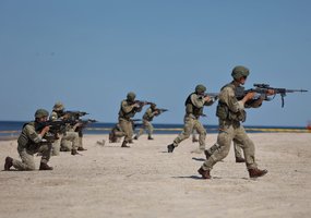 Pratybose “Audros smūgis 2023” vyko sąjungininkų jūrų desanto operacija - 7
