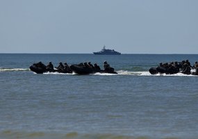 Pratybose “Audros smūgis 2023” vyko sąjungininkų jūrų desanto operacija - 11