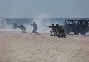 Pratybose “Audros smūgis 2023” vyko sąjungininkų jūrų desanto operacija - 1