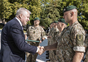 Į misiją Irake išlydėti Karaliaus Mindaugo husarų bataliono kariai - 4