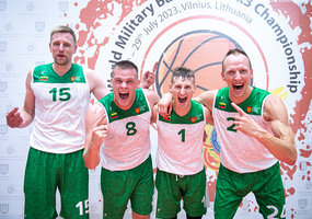 Pasaulio 3x3 kariškių krepšinio čempionate antrus metus iš eilės triumfavo Lietuvos vyrų... - 6