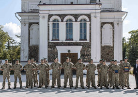 Į misiją Irake išlydėti Karaliaus Mindaugo husarų bataliono kariai - 1