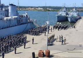 Klaipėdoje pasitikti iš ES karinės operacijos Viduržemio jūroje grįžę kariai - 2