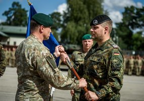 Tarnybą Lietuvoje pradeda naujos rotacijos NATO Priešakinių pajėgų kovinė grupė  - 14