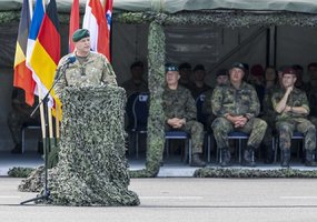 Tarnybą Lietuvoje pradeda naujos rotacijos NATO Priešakinių pajėgų kovinė grupė  - 9