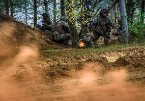 Fotogalerija: gynybos operacija tarptautinių pratybų „Geležinis vilkas 2023-2“ metu  - 13