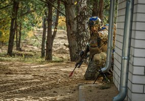 Fotogalerija: gynybos operacija tarptautinių pratybų „Geležinis vilkas 2023-2“ metu  - 15