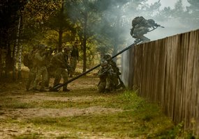 Fotogalerija: gynybos operacija tarptautinių pratybų „Geležinis vilkas 2023-2“ metu  - 17