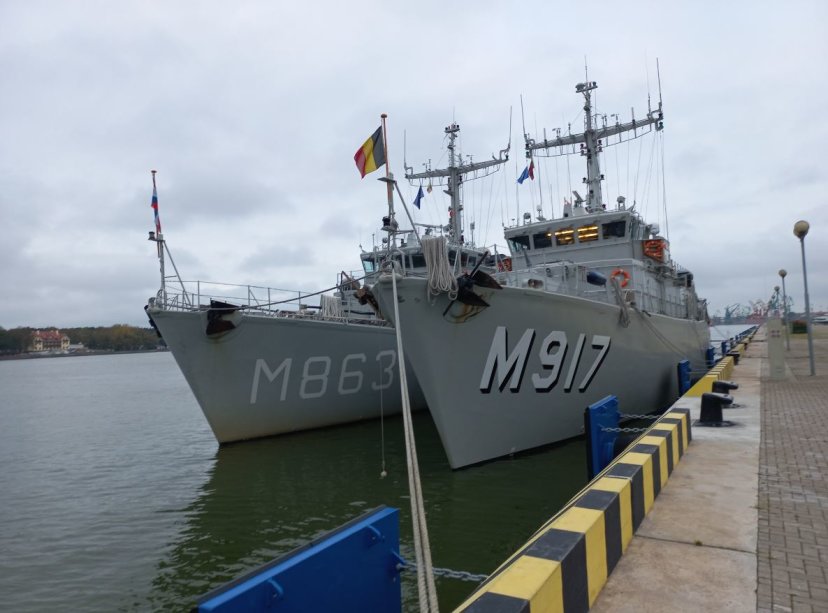Klaipėdos uoste Belgijos ir Nyderlandų priešmininių laivų vizitas