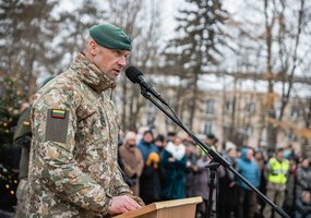 Karaliaus Mindaugo husarų batalione 295 jaunuoliai prisiekė tarnauti Lietuvos Respublikai - 1