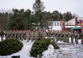Kariai savanoriai prisiekė Adolfo Ramanausko-Vanago priesaikos vietoje - 15