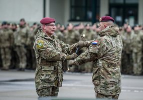 Tarnybą Lietuvoje pradeda penkioliktosios rotacijos NATO Priešakinių pajėgų kovinė grupė - 16