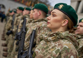 Lietuvos Respublikai prisiekė jaunesniųjų karininkų vadų mokymų klausytojai - 9
