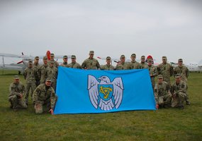 Oro erdvės stebėjimo ir kontrolės valdybos kariai dalyvavo Bazinio parašiutinio rengimo kurse - 12
