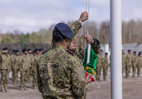 Vėliavos pakėlimo ceremonija atidaryta Portugalijos kariuomenės rotacinių pajėgų stovykla - 5