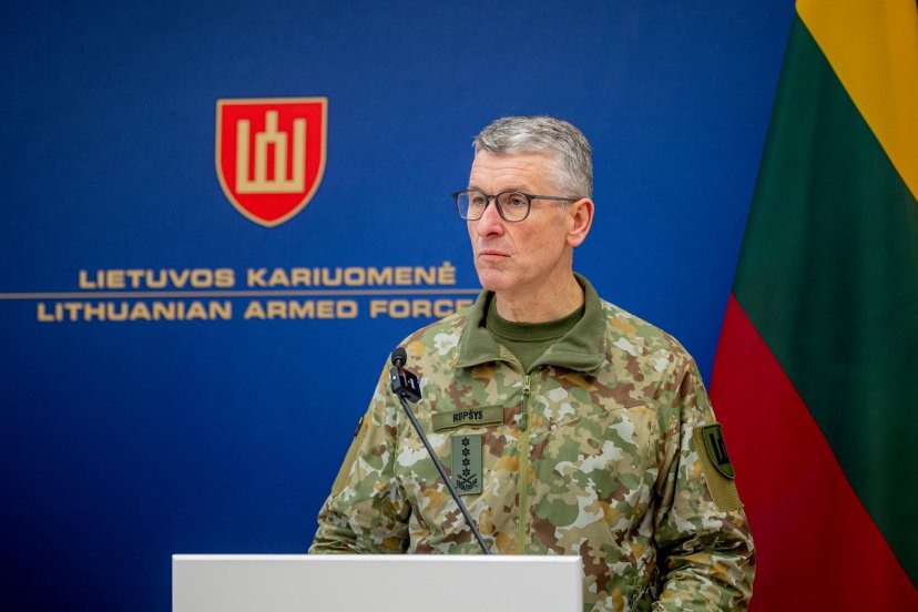 Lietuvos kariuomenės vadas išvyko darbo vizito į Italiją