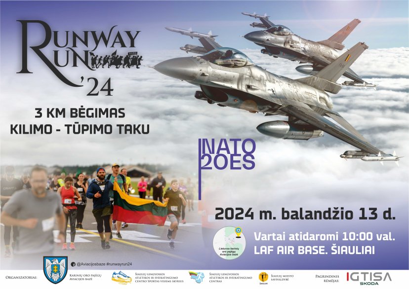 Lietuvos kariuomenė kviečia į tradicija tapusį bėgimą Šiaulių karinio aerodromo kilimo - tūpimo...